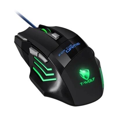 T-WOLF RGB Backlit Gaming Mouse M1